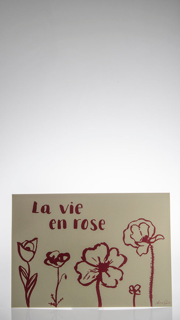 Card · La vie en rose